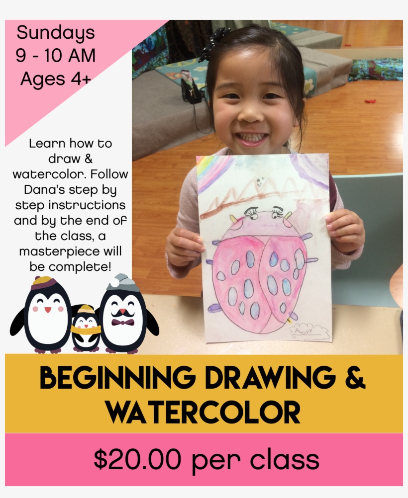 Beginning Drawing And Watercolor For Kids - San Francisco, transparent png download