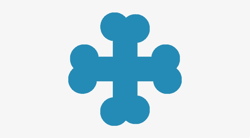 Plus Sign With Bones - Cross, transparent png download