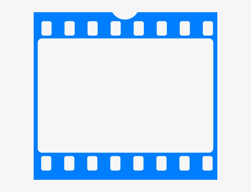 Blue Clip Art At Clker Com Vector - Film Strip Blue Png, transparent png download