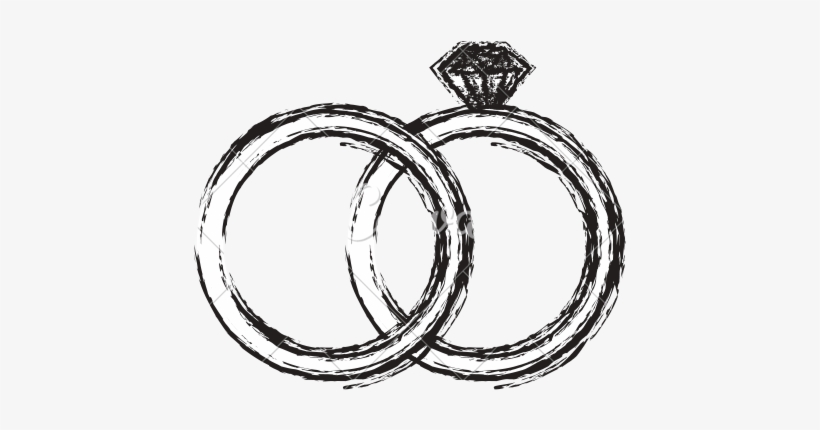 Picture Library Stock Diamond Line At Getdrawings Com - Wedding Ring Drawing Png, transparent png download