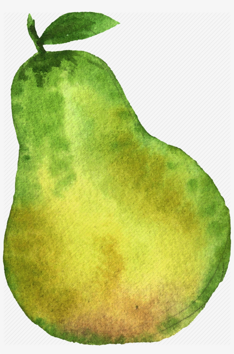 Pear Png High-quality Image - Watercolor Pear Transparent, transparent png download