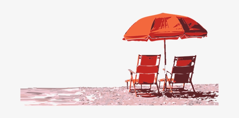 Beach Parasol Holiday Sea Beach Chairs Bea - Buon Ferragosto Frasi, transparent png download