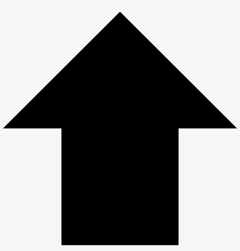 Arrow Simple Black Top - Up Arrow, transparent png download