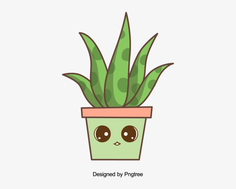 Cartoon Hand-painted Simple Flower Pot Flower Design, - Vector Graphics, transparent png download