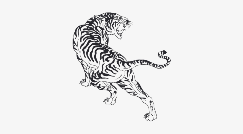 Tiger Png Clipart - Tiger Art Black And White, transparent png download