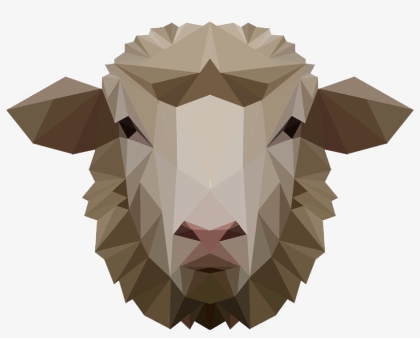 Sheep Png Clipart - Low Poly Animals Png, transparent png download