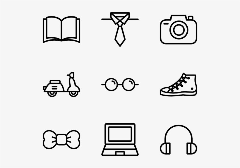 Hipster - Internet Vector Icon, transparent png download