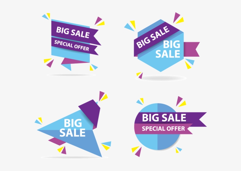 Colorful Shopping Sale Banner , Sale, Banner, Offer - Offer Template Png, transparent png download
