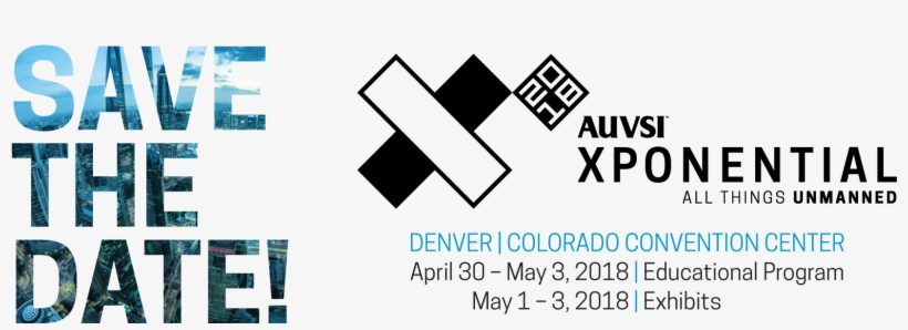 Save The Date Auvsi Copy - Graphic Design, transparent png download