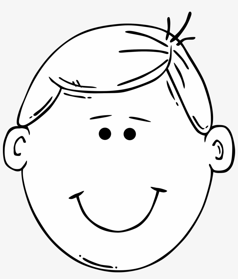 Graphic Black And White Collection Of Png High Quality - Sad Boy Face Cartoon Black And White, transparent png download