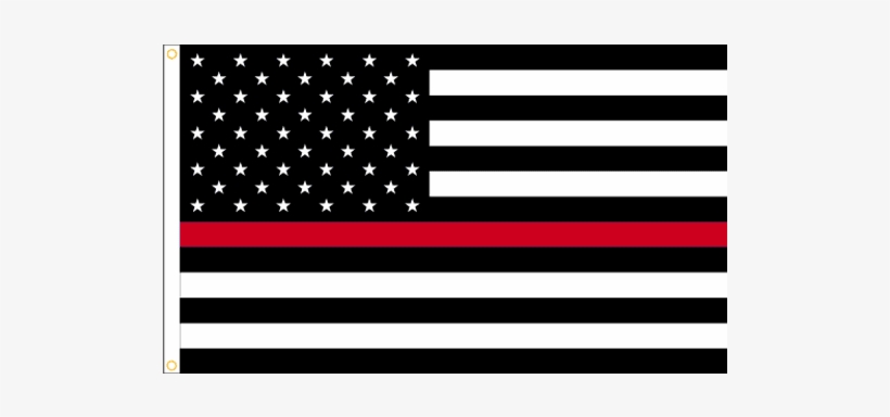 Thin Blue Line Us Flag Decal (3-1/2 X 5 In), transparent png download
