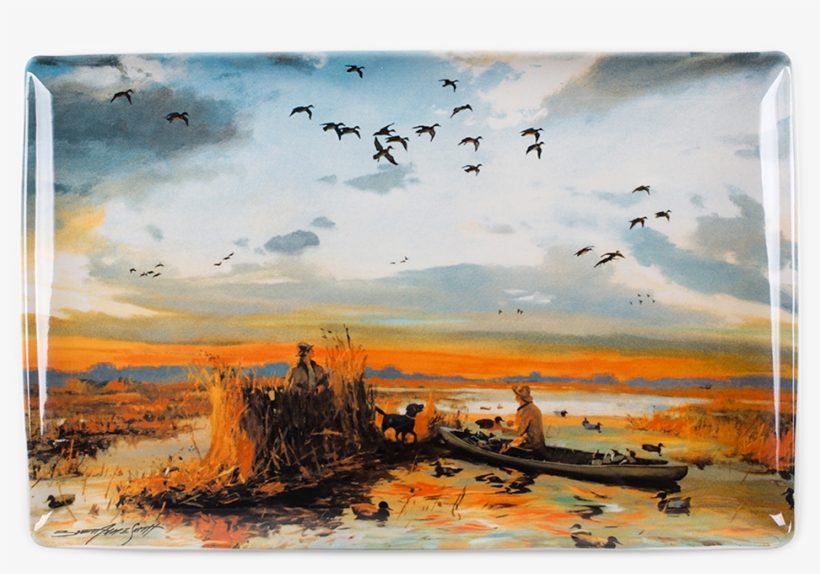 Brett Smith Sporting Art First Flight Platter, transparent png download