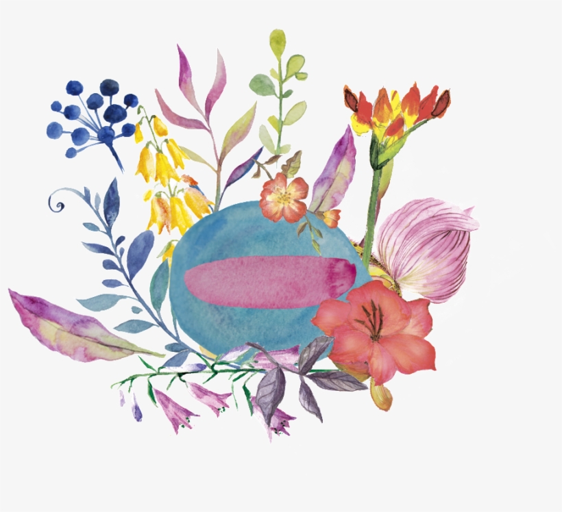 Blue Flower Pool Transparent Decorative - Portable Network Graphics, transparent png download