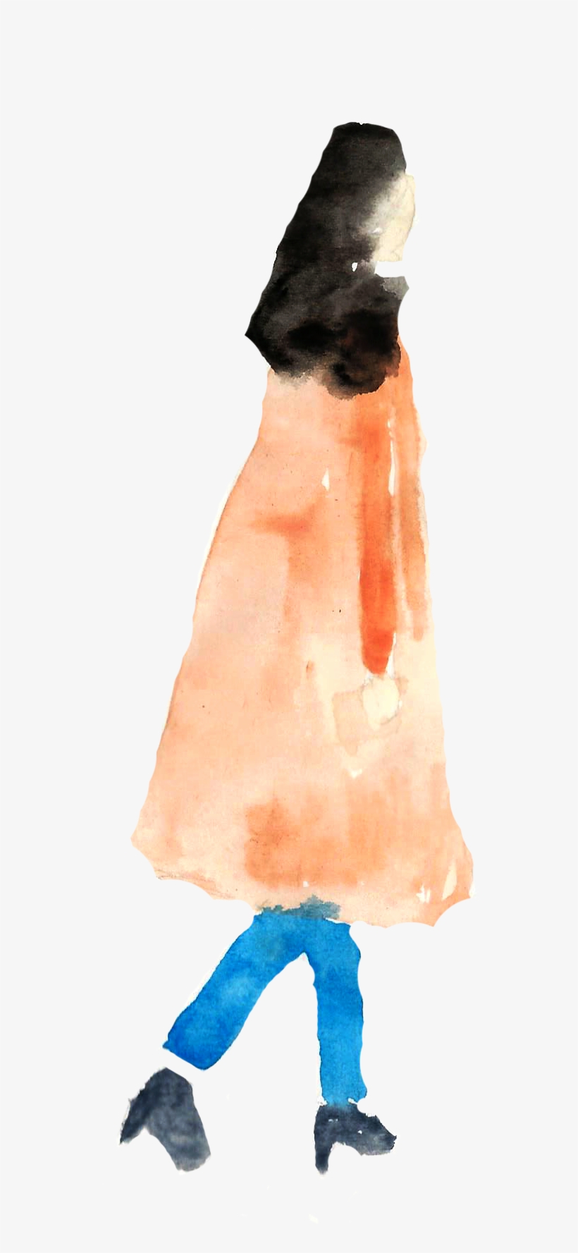 My Process Included Sketching The Illustration Out - Watercolor Paint, transparent png download