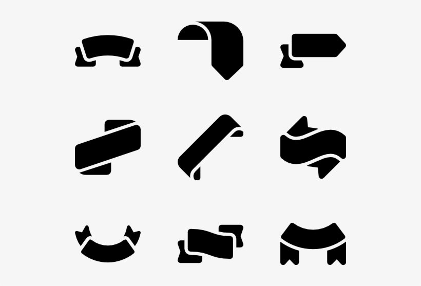 Fill Ribbons - Ribbon Icon, transparent png download