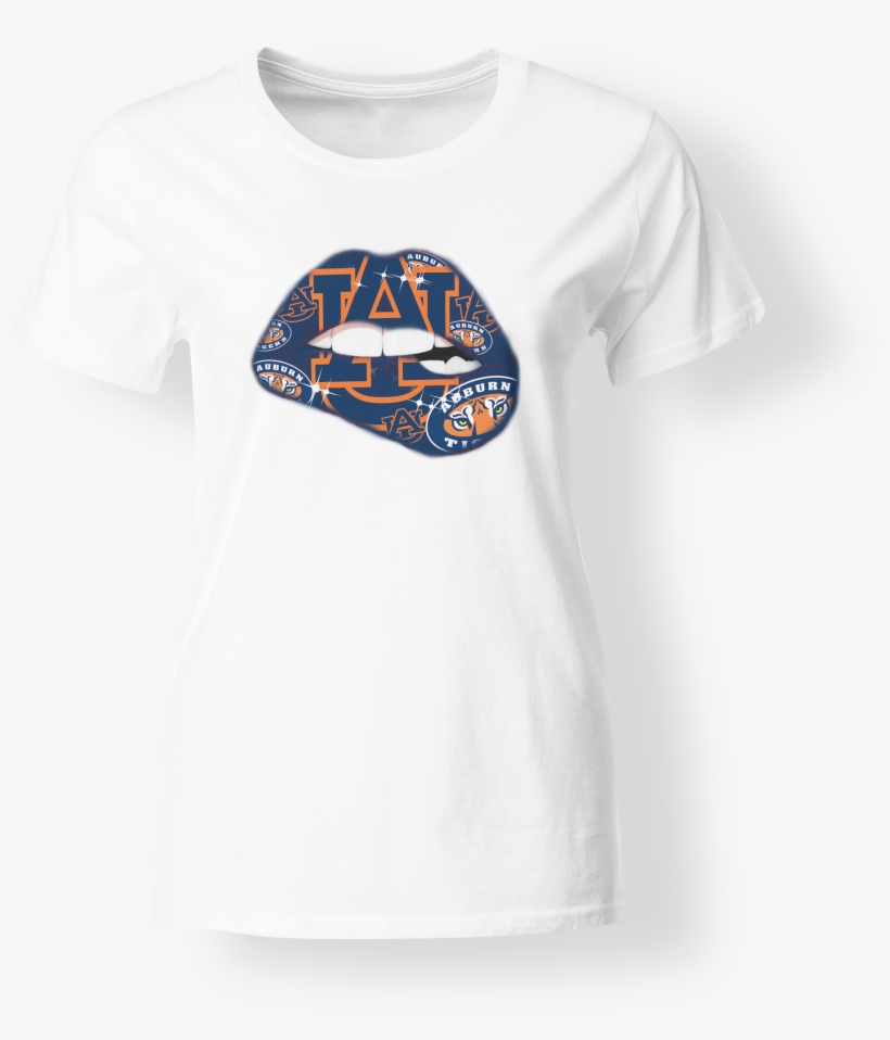 Image Of Auburn Lips T-shirt - T-shirt, transparent png download
