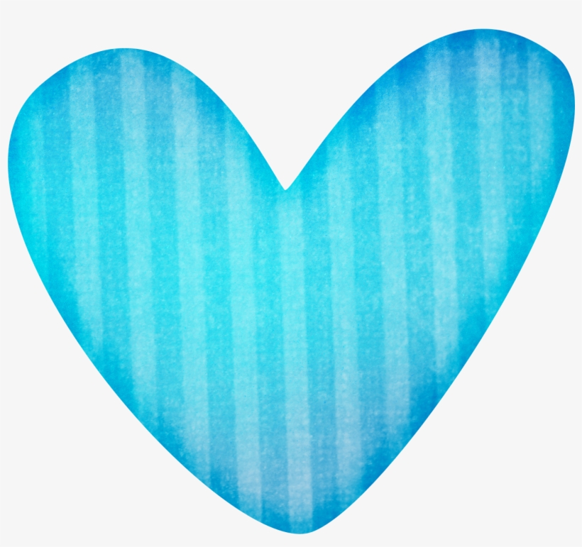 More Heart Clipart - Clip Art Blue Heart, transparent png download