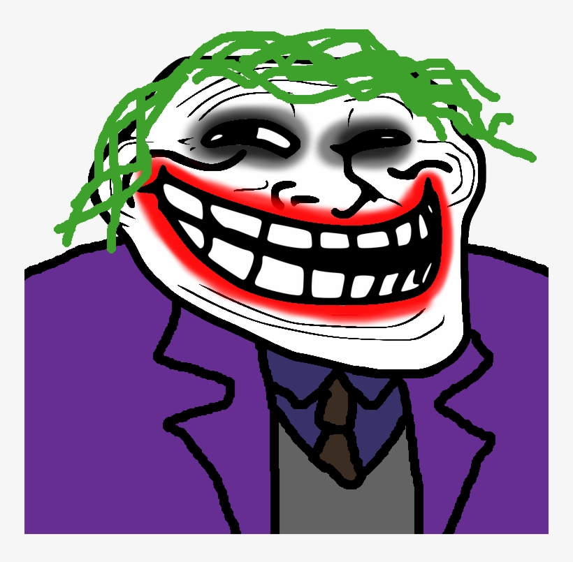 100kib, 750x750, Joker Trollface - One Line Urdu Joke, transparent png download