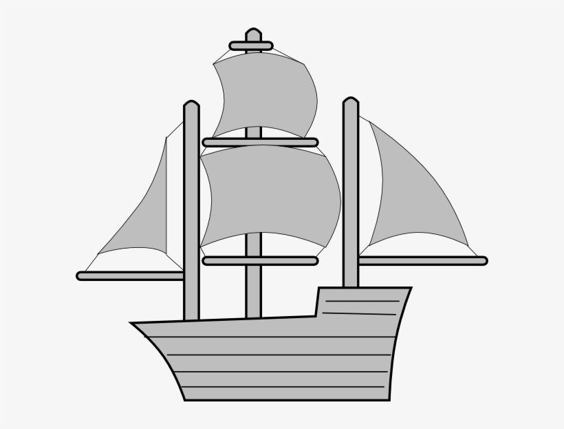 How To Set Use Gray Pirate Ship Clipart, transparent png download