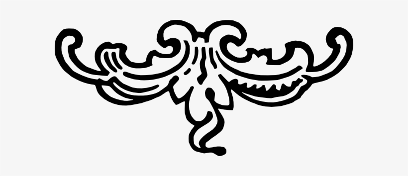 Decorative Ornament Vignette Clip Art At Clker - Carving Design Clip Art, transparent png download