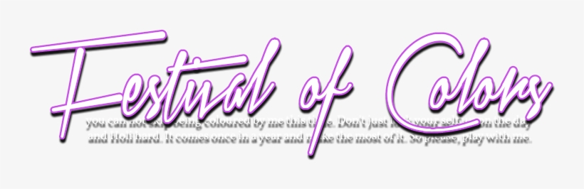 Holi Png For Logos Contact Whatsapp @ - Calligraphy, transparent png download