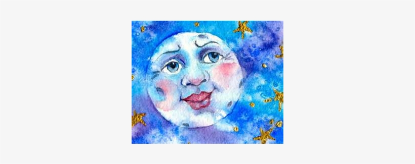 Blue Moon 2nd Full Moon In A Month Oil - Painting, transparent png download