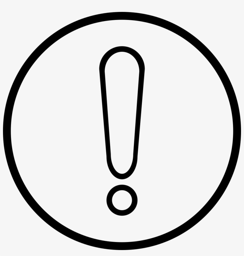 Exclamation Mark - - Exclamation Mark Line Icon, transparent png download