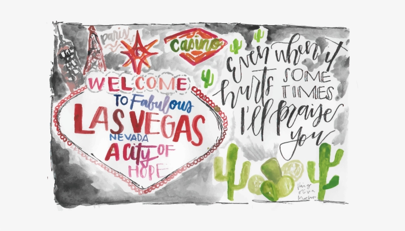 Las Vegas Even When It Hurts Illustration - Christmas Card, transparent png download