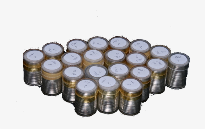 1961-p Franklin Half Dollar One Original Bu Roll Fresh - Coin, transparent png download