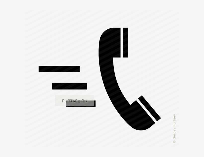 Vector Icon Of Handset With Motion Lines Behind It - Fast Call Icon, transparent png download