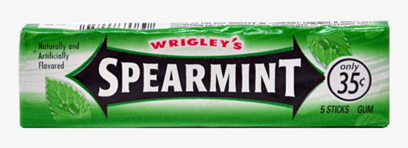 More Views - Spearmint Gum - 20 - Five-stick Packages (100 Sticks), transparent png download