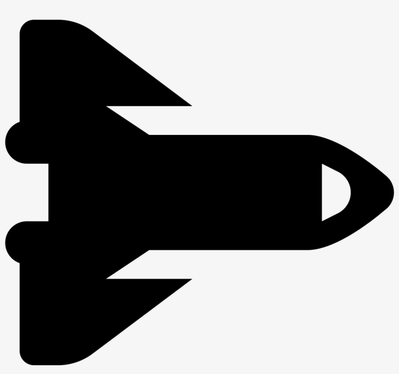 Space Shuttle Icon - Airplane, transparent png download