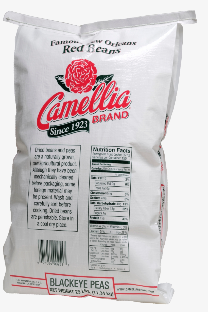 Cb 25lb Back Blackeyes - Camellias Lima Beans, Large - 16 Oz Bag, transparent png download