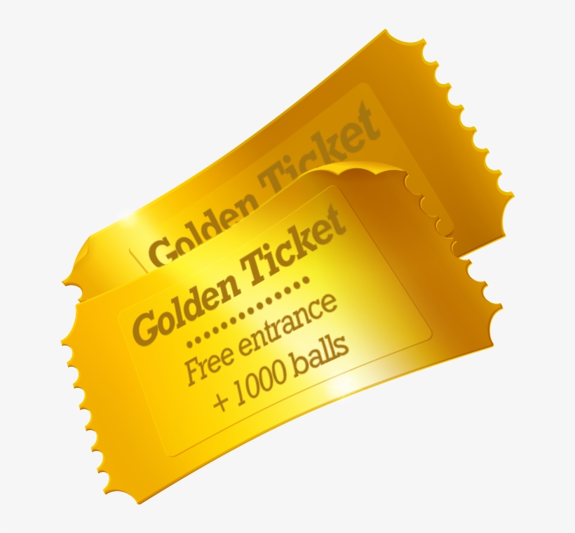 The Golden Ticket - Paper Product, transparent png download