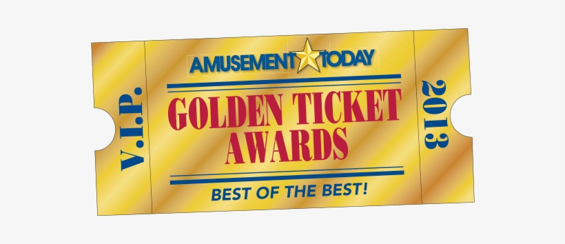2013goldenticket - Amusement Today Golden Ticket Awards, transparent png download