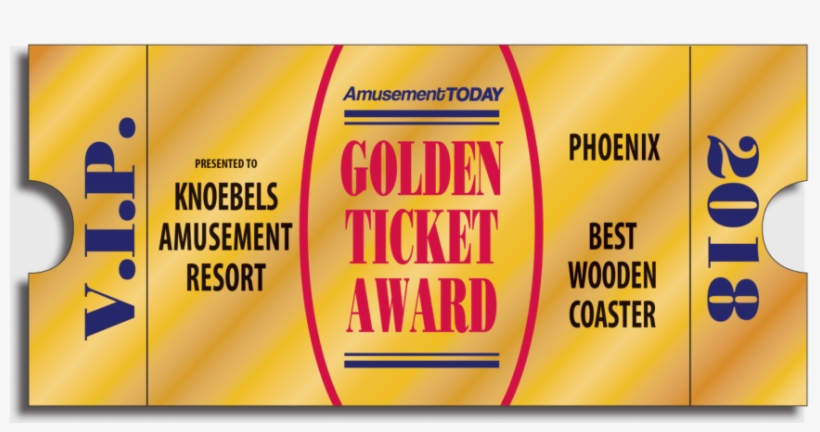 Knoebels Takes Home Golden Ticket Awards - Parallel, transparent png download