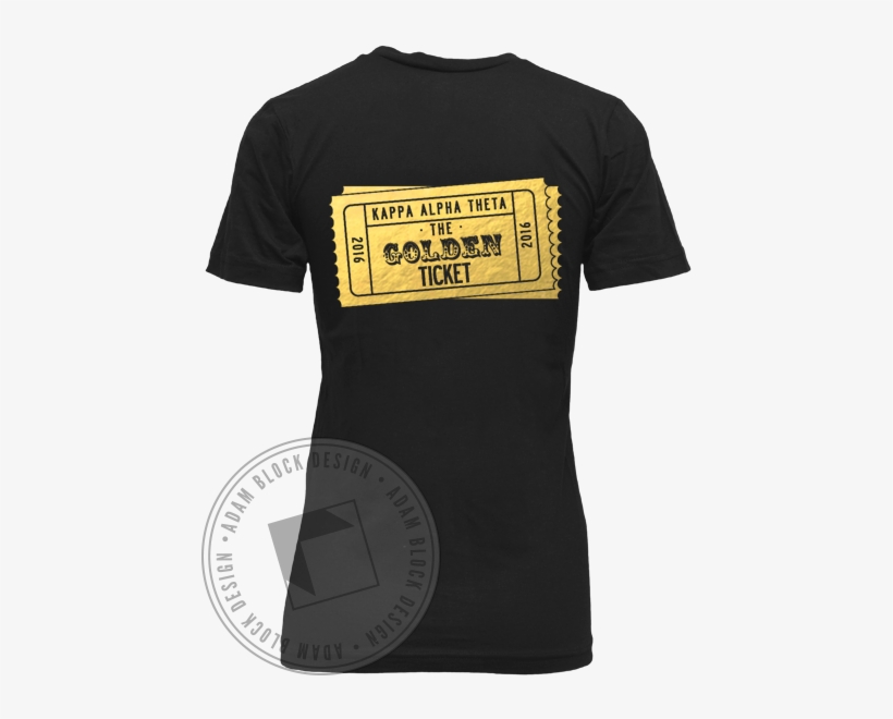 Kappa Alpha Theta Golden Ticket Vneck - California Republic Shirt, transparent png download
