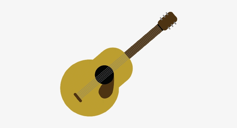 Acoustic Guitar Vector Icon - Guitar, transparent png download