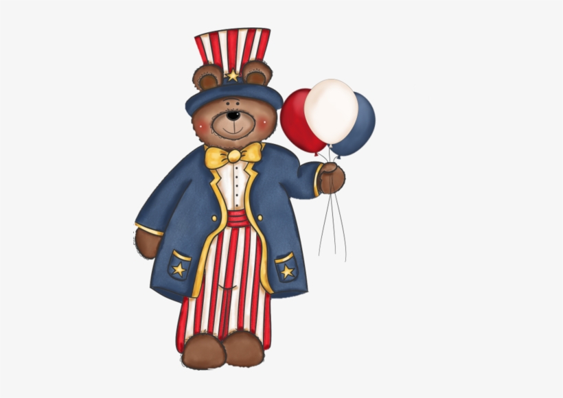 Patriotic Images, Bear Clipart, Paint Shop, Free Graphics, - Transparent Patriotic Clipart, transparent png download