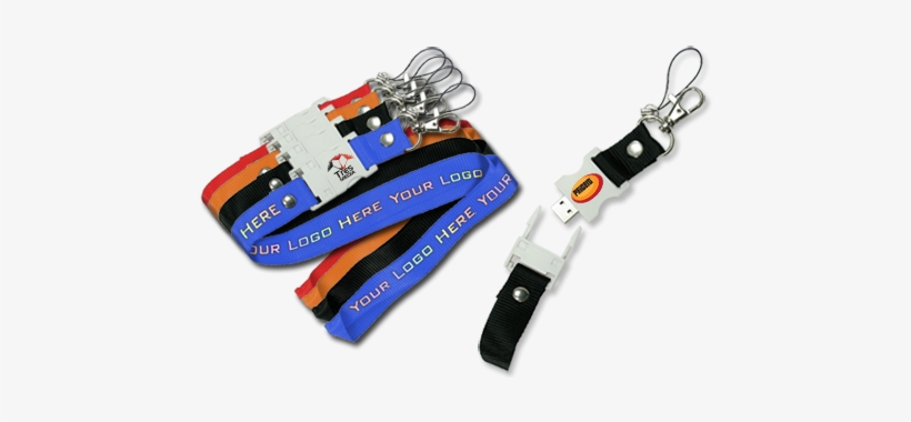 Double Click On Above Image To View Full Picture - Lanyard 4 Gb Usb Flash Drive Quantity(100), transparent png download