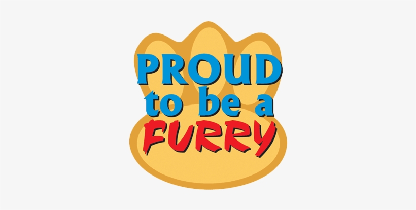 Clipart Black And White Wikifur The Encyclopedia Hugepng - Proud To Be A Furry Button, transparent png download