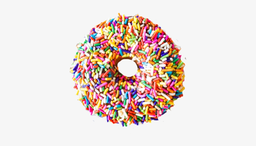 Chocolate Sprinkles - Chocolate Donut With Sprinkles, transparent png download