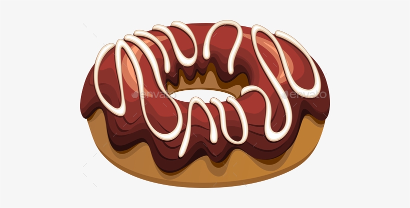 Donut Vector Png - Chocolate Donut Clipart, transparent png download