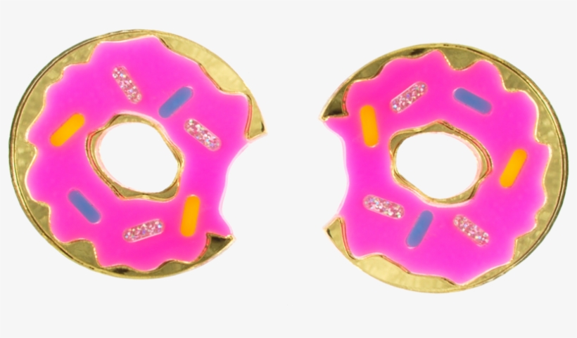 Xl Donut Earrings - Circle, transparent png download