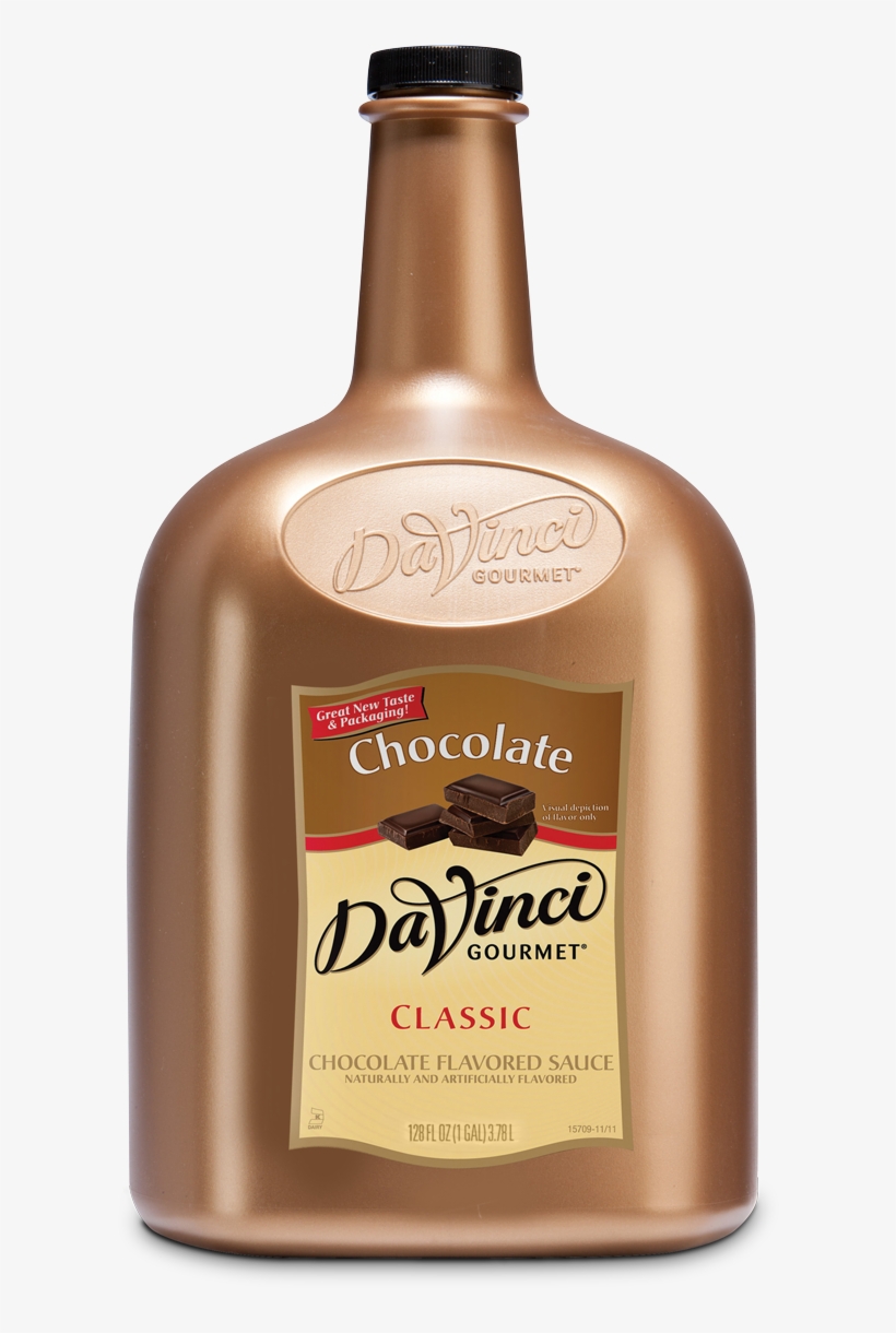 4073738406401n Chocolate 128oz 4073738406401n Chocolate - Davinci Gourmet 1/2 Gallon Chocolate Flavoring Sauce, transparent png download