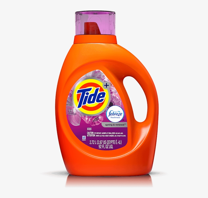 Tide Plus Febreze Freshness Spring And Renewal Scent - Tide Febreze, transparent png download