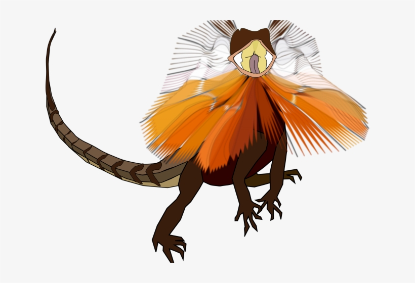 Necked Lizard Dragon Svg Clip Arts 600 X 473 Px, transparent png download
