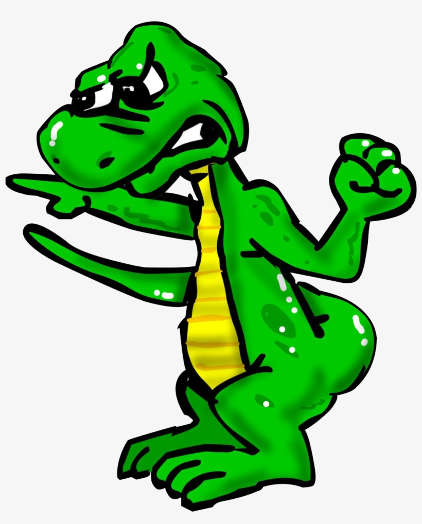 Angry Lizard - Angry Lizard Cartoon, transparent png download