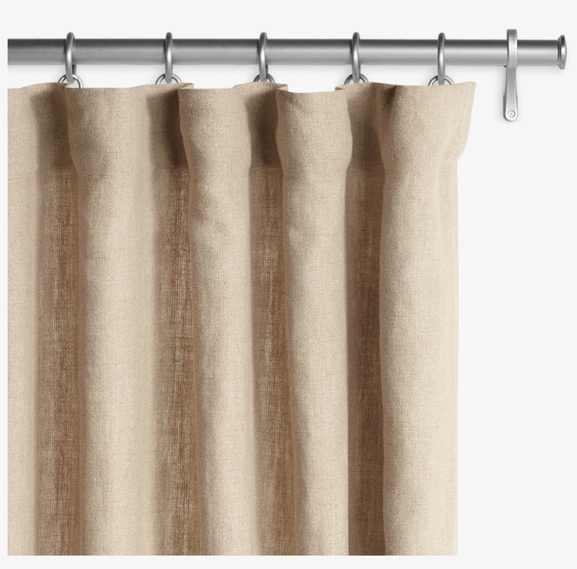 Belgian Textured Linen Drapery - Light Gray Linen Curtains, transparent png download
