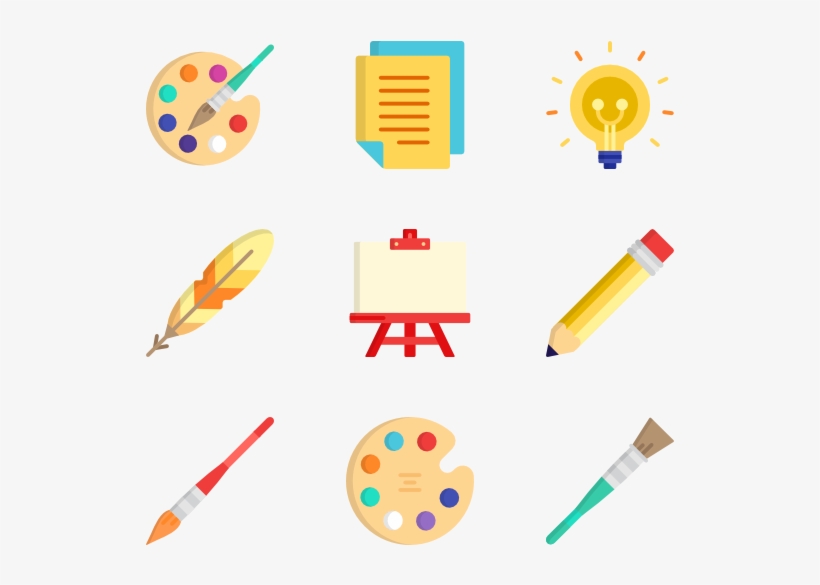 Icons Free Vector Painting Tools - Brush Icon Vector Png, transparent png download